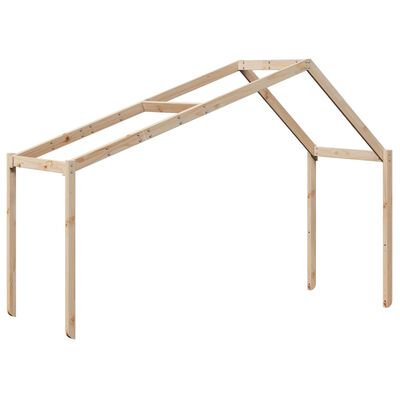 vidaXL Kids' Bed Roof 203x80.5x142 cm Solid Wood Pine