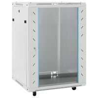vidaXL 15U Network Cabinet 19" IP20 Grey 53x40x80 cm