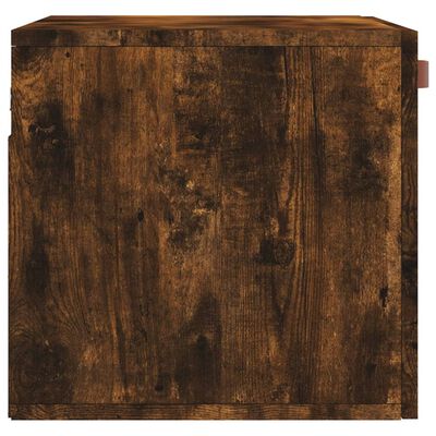 vidaXL Wall Cabinet Smoked Oak 60x36.5x35 cm Engineered Wood