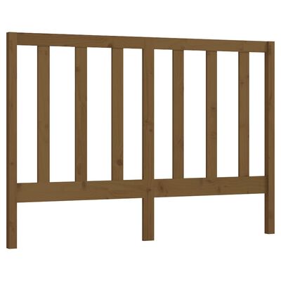 vidaXL Bed Headboard Honey Brown 126x4x100 cm Solid Wood Pine