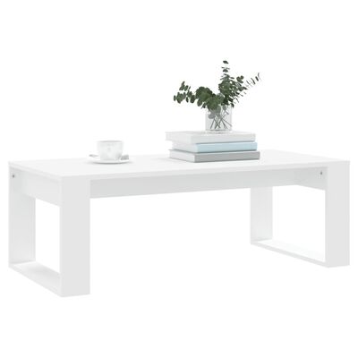 vidaXL Coffee Table White 102x50x35 cm Engineered Wood