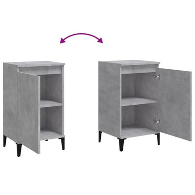 vidaXL Bedside Cabinets 2 pcs Concrete Grey 40x35x70 cm Engineered Wood