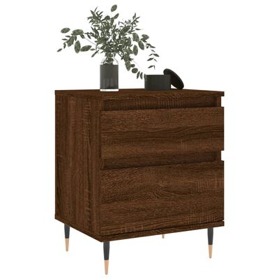 vidaXL Bedside Cabinets 2 pcs Brown Oak 40x35x50 cm Engineered Wood