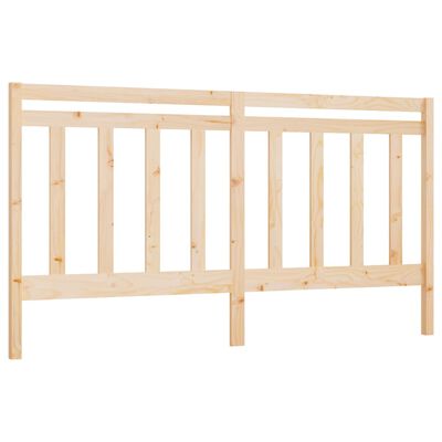 vidaXL Bed Headboard 206x4x100 cm Solid Wood Pine