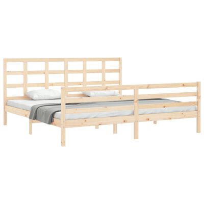 vidaXL Bed Frame without Mattress Super King Size Solid Wood