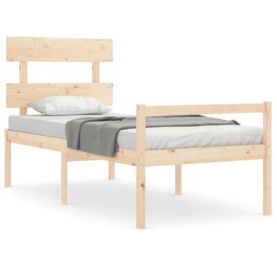 vidaXL Senior Bed without Mattress Small Single Solid Wood