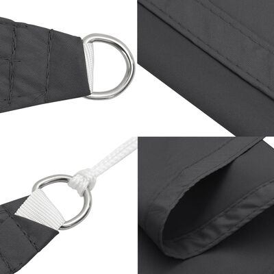 vidaXL Sun Shade Sail Anthracite 2x2x2 m 100% Polyester Oxford