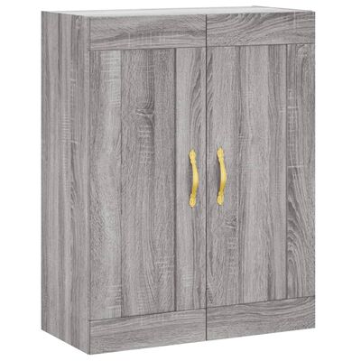 vidaXL Highboard Grey Sonoma 69.5x34x180 cm Engineered Wood