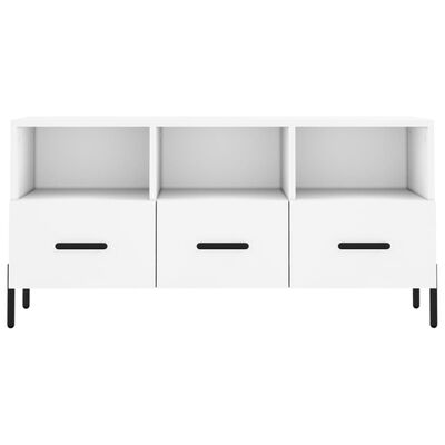 vidaXL TV Cabinet White 102x36x50 cm Engineered Wood