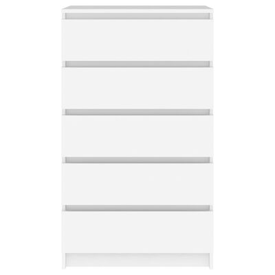 vidaXL Drawer Cabinet White 60x36x103 cm Engineered Wood