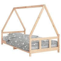 vidaXL Kids Bed Frame 90x200 cm Solid Wood Pine