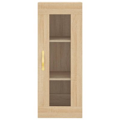 vidaXL Highboard Sonoma Oak 34.5x34x180 cm Engineered Wood