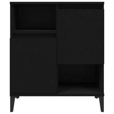 vidaXL Sideboards 2 pcs Black 60x35x70 cm Engineered Wood