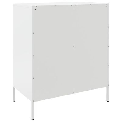 vidaXL Sideboard White 68x39x79 cm Steel