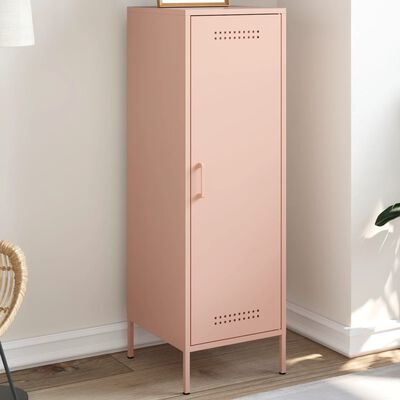 vidaXL Highboard Pink 36x39x113 cm Steel