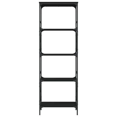 vidaXL Bookcase 5-Tier Black 59x35x171 cm Engineered Wood