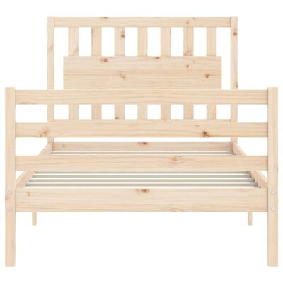 vidaXL Bed Frame without Mattress 100x200 cm Solid Wood