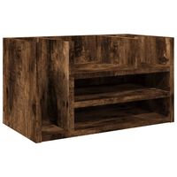 vidaXL Desk Organiser Smoked Oak 44.5x24x25 cm Engineered wood