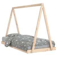 vidaXL Kids Bed Frame 90x190 cm Solid Wood Pine