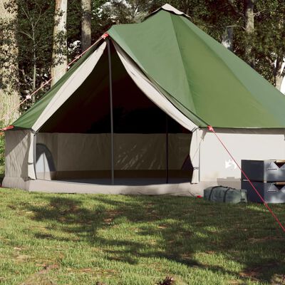 vidaXL Family Tent Tipi 8-Person Green Waterproof