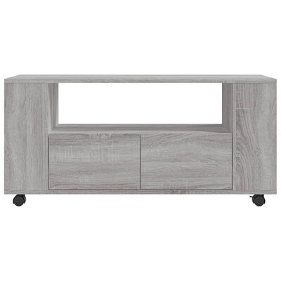 vidaXL TV Cabinet Grey Sonoma 102x34.5x43 cm Engineered Wood