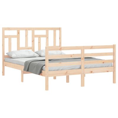 vidaXL Bed Frame without Mattress 120x200 cm Solid Wood