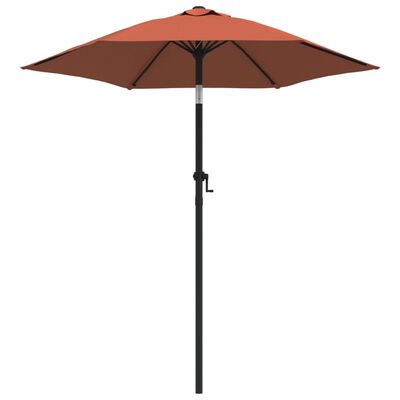 vidaXL Garden Parasol Terracotta 200x224 cm Aluminium