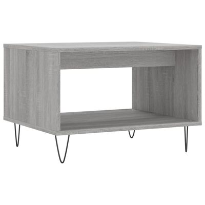 vidaXL Coffee Table Grey Sonoma 60x50x40 cm Engineered Wood