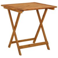 vidaXL Folding Garden Table 70x70x75 cm Solid Acacia Wood