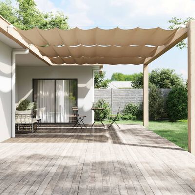 vidaXL Vertical Awning Taupe 250x360 cm Oxford Fabric