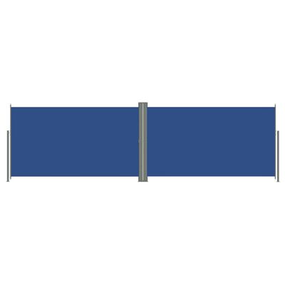 vidaXL Retractable Side Awning Blue 160x600 cm