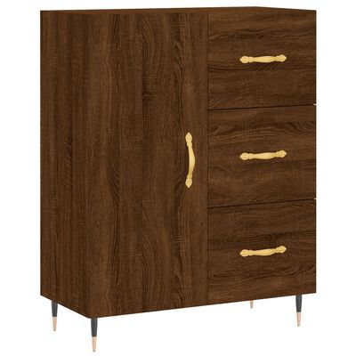 vidaXL Sideboard Brown Oak 69.5x34x90 cm Engineered Wood