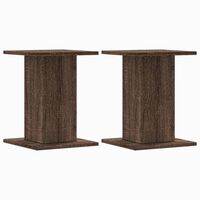 vidaXL Plant Stands 2 pcs Brown Oak 30x30x40 cm Engineered Wood