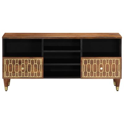 vidaXL TV Cabinet 100x33x46 cm Solid Wood Mango