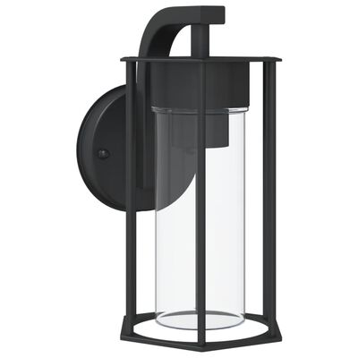 vidaXL Outdoor Wall Light Black Stainless Steel