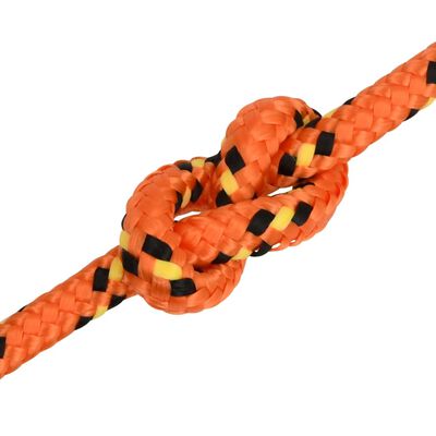 vidaXL Boat Rope Orange 10 mm 25 m Polypropylene