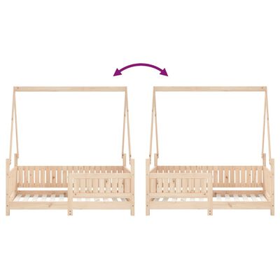 vidaXL Kids Bed Frame 70x140 cm Solid Wood Pine