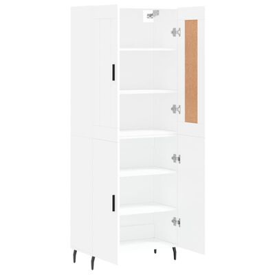 vidaXL Highboard White 69.5x34x180 cm Engineered Wood