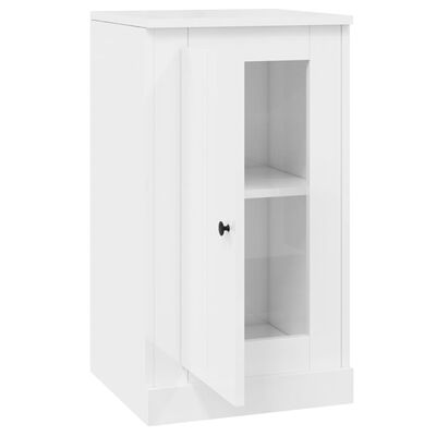 vidaXL Sideboards 2 pcs High Gloss White 37.5x35.5x67.5 cm Engineered Wood