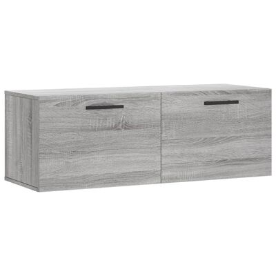 vidaXL Wall Cabinet Grey Sonoma 100x36.5x35 cm Engineered Wood