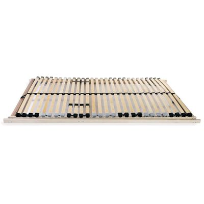 vidaXL Slatted Bed Base without Mattress with 28 Slats 7 Zones 80x200 cm