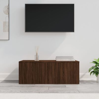 vidaXL TV Cabinet Brown Oak 80x34x30 cm Engineered Wood