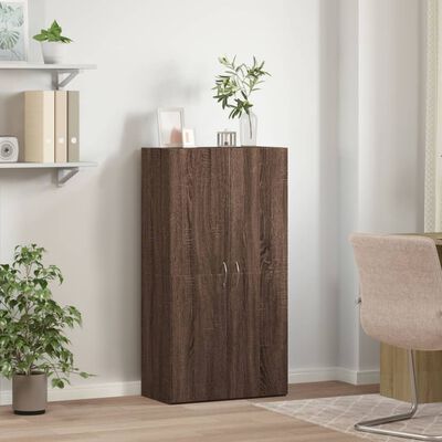 vidaXL File Cabinet Brown Oak 60x32x115 cm Engineered Wood