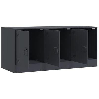 vidaXL TV Cabinet Anthracite 99x39x44 cm Steel