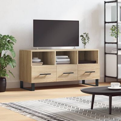 vidaXL TV Cabinet Sonoma Oak 102x36x50 cm Engineered Wood