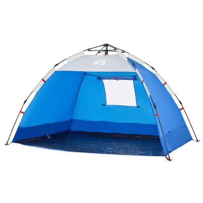 vidaXL Beach Tent 2-Person Azure Blue Quick Release Waterproof