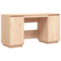 vidaXL Desk 140x50x75 cm Solid Wood Pine