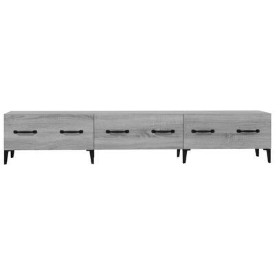 vidaXL TV Cabinet Grey Sonoma 150x34,5x30 cm Engineered Wood