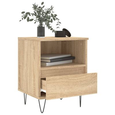 vidaXL Bedside Cabinets 2 pcs Sonoma Oak 40x35x50 cm Engineered Wood