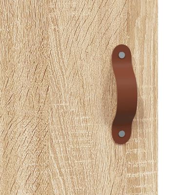 vidaXL Highboard Sonoma Oak 69.5x34x180 cm Engineered Wood